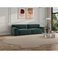 Sofa 3-Sitzer - Samt - Blau - OTRANO von Kauf-unique