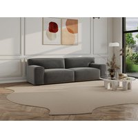 Sofa 3-Sitzer - Samt - Grau - OTRANO von Kauf-unique