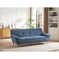 Sofa 3-Sitzer - Stoff - Blau - PAVULIA von Vente-unique