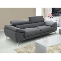 Sofa 3-Sitzer - Stoff - Grau - GRETEL von Vente-unique