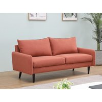 Sofa 3-Sitzer - Stoff - Terracotta - HALIA von Vente-unique