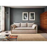 Sofa 3-Sitzer mit Schlaffunktion - Feincord - Beige - TEODORA Sofa 3-Sitzer mit Schlaffunktion - Feincord - Beige - TEODORA von Vente-unique