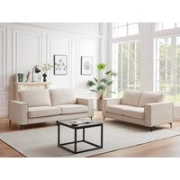 Sofas 3-Sitzer & 2-Sitzer - Cord - Beige - OLMEDA von Kauf-unique