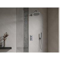 Unterputz-Duschset mit Thermostat-Mischbatterie - Ausführung Nickel gebürstet - TIMAVO von Shower & Design