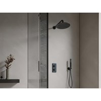 Unterputz-Duschset mit Thermostat-Mischbatterie - Schwarz matt - TIMAVO von Shower & Design