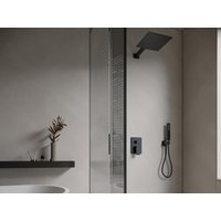 Unterputz-Duschset mit mechanischem Einhebelmischer - Schwarz matt - TOCANTIS von Shower & Design