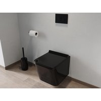 Wand-WC aus Keramik ohne Flansch - Schwarz matt - CLEMONA von Kauf-unique