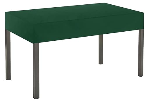 Kaufpirat Premium Abdeckplane 125x85x15 cm Gartenmöbel Gartentisch Hülle Abdeckung Haube Schutzhülle Abdeckhaube 6.000 mm Wasserbeständigkeit Tannengrün von Kaufpirat