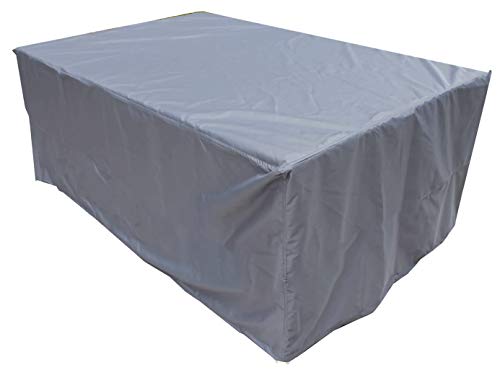 KaufPirat Premium Abdeckplane 180x90x90 cm Essbank Sitzbank Holzbank Gartenmöbel Gartentisch Hülle Abdeckung Haube Schutzhülle Abdeckhaube 900 D, 500 g/m², 6.000 mm Wasserbeständigkeit Anthrazit von KaufPirat