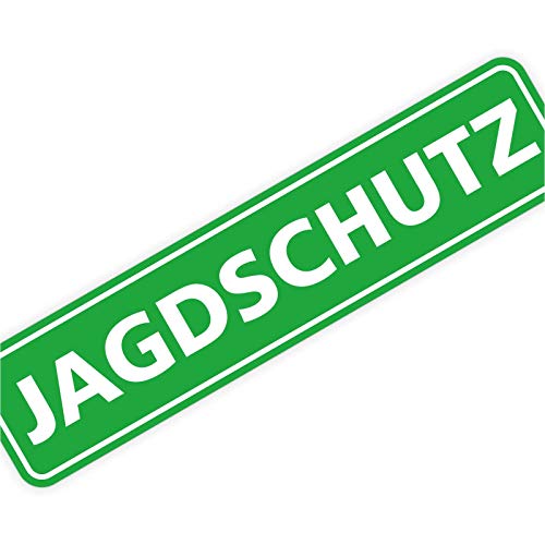 Magnetschild Magnettafel Jagdschutz 300x70 mm 0,9 mm stark haftend runde Kanten von KDS