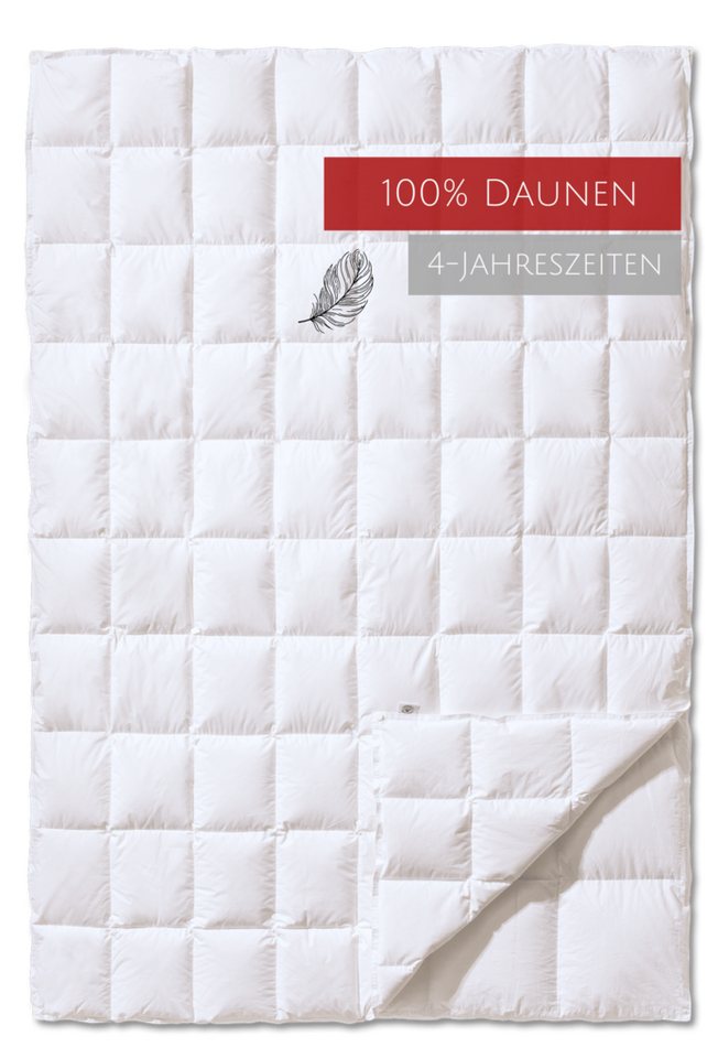 4-Jahreszeitenbett, Superior Duo, Kauffmann, Füllung: 100% Daunen, Bezug: 100% Baumwolle, allergikerfreundlich von Kauffmann