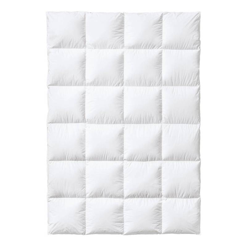 home24 Bettdecke Extra Warm 140 x 200cm Weiß Baumwollstoff von home24