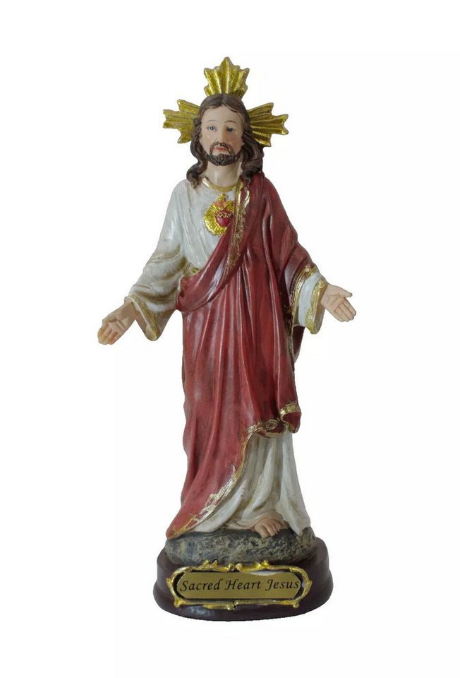 Kaufhaus le petit Dekofigur Jesus Christus Deko Figur Skulptur Statue Sohn Gottes Heiligenfigur, Dekoskulptur, Dekoobjekt, Krippenfigur aus Polyresin (Kunststein) von Kaufhaus le petit