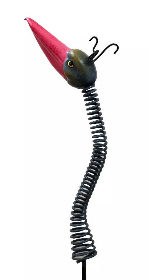 Kaufhaus le petit Gartenstecker Gartenstecker Vogel Feder Wackelkopf Deko Beet Stecker Figur Skulptur Dekofigur Dekoskulptur Dekoobjekt Gartenfigur Tierfigur aus Metall von Kaufhaus le petit