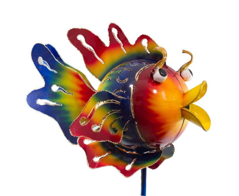 Kaufhaus le petit Gartenstecker Metall Fisch Teelichthalter Beet Stab Stecker Deko Figur Skulptur Dekofigur Dekoskulptur Dekoobjekt Tierfigur von Kaufhaus le petit