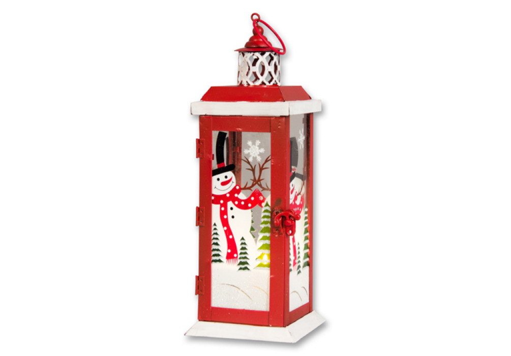 Kaufhaus le petit Kerzenlaterne Laterne Metall Deko Windlicht Teelichthalter Kerzenständer Schneemann, Aus Metall und Glas, individuell einsetzbar, dekorativ von Kaufhaus le petit