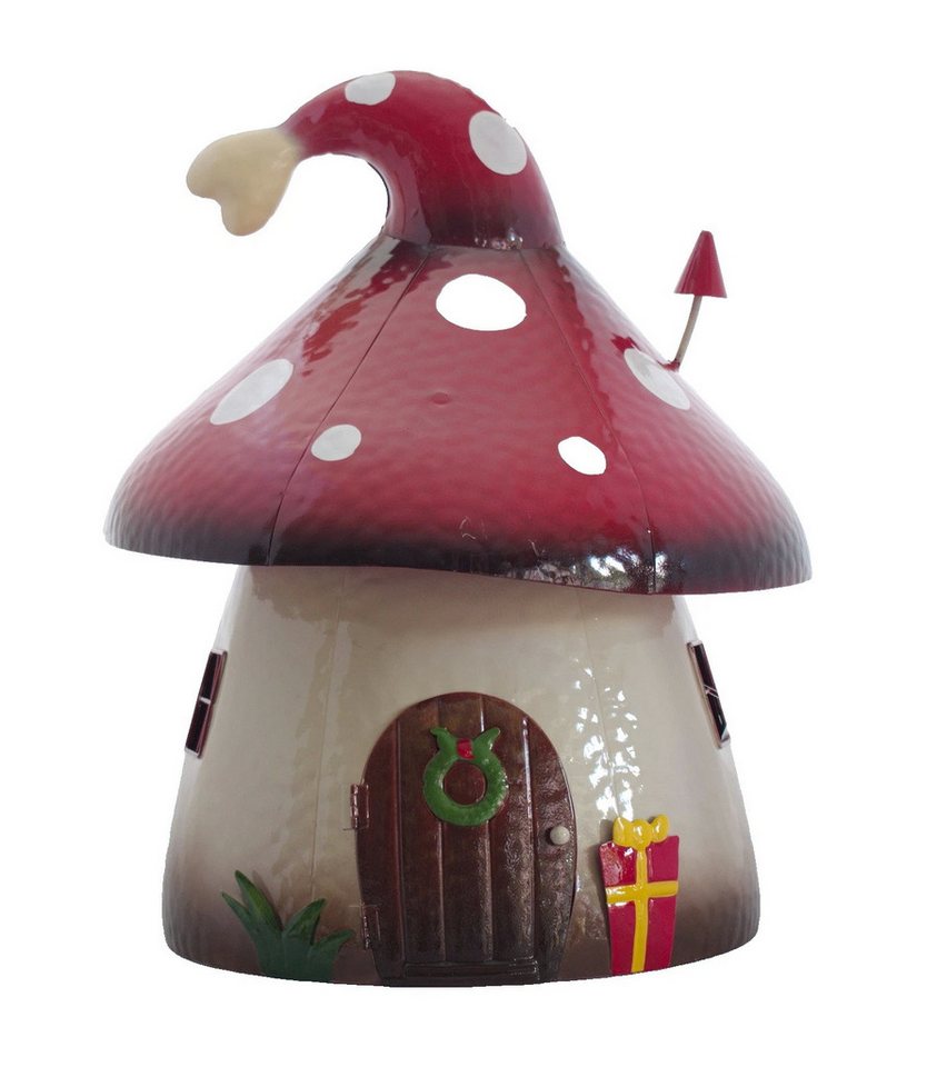 Kaufhaus le petit Teelichthalter Deko Metall Haus Fliegenpilz Pilz Teelichthalter Windlicht Leuchthaus, Lichthaus Dekohaus Dekofigur Kerzenhalter Dekoskulptur Dekoobjekt Kaufhaus le petit Teelichthalter Deko Metall Haus Fliegenpilz Pilz Teelichthalter Windlicht Leuchthaus, Lichthaus Dekohaus Dekofigur Kerzenhalter Dekoskulptur Dekoobjekt von Kaufhaus le petit