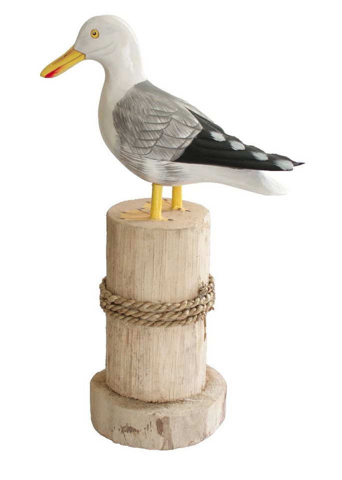 Kaufhaus le petit Tierfigur Deko Möwe auf Poller Holz Vogel Lachmöwe Figur Maritim Skulptur Objekt, Seevogel Dekofigur Dekoskulptur Dekoobjekt Kaufhaus le petit Tierfigur Deko Möwe auf Poller Holz Vogel Lachmöwe Figur Maritim Skulptur Objekt, Seevogel Dekofigur Dekoskulptur Dekoobjekt von Kaufhaus le petit
