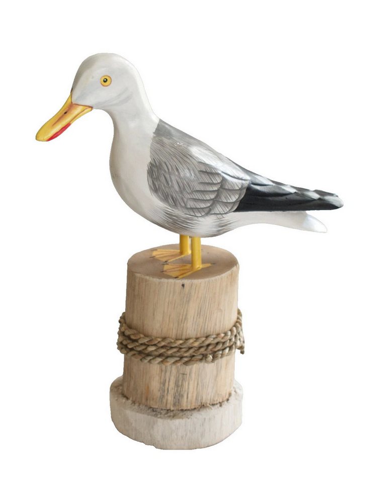 Kaufhaus le petit Tierfigur Deko Möwe auf Poller Holz Vogel Lachmöwe Figur Maritim Skulptur Objekt, Seevogel Dekofigur Dekoskulptur Dekoobjekt Kaufhaus le petit Tierfigur Deko Möwe auf Poller Holz Vogel Lachmöwe Figur Maritim Skulptur Objekt, Seevogel Dekofigur Dekoskulptur Dekoobjekt von Kaufhaus le petit