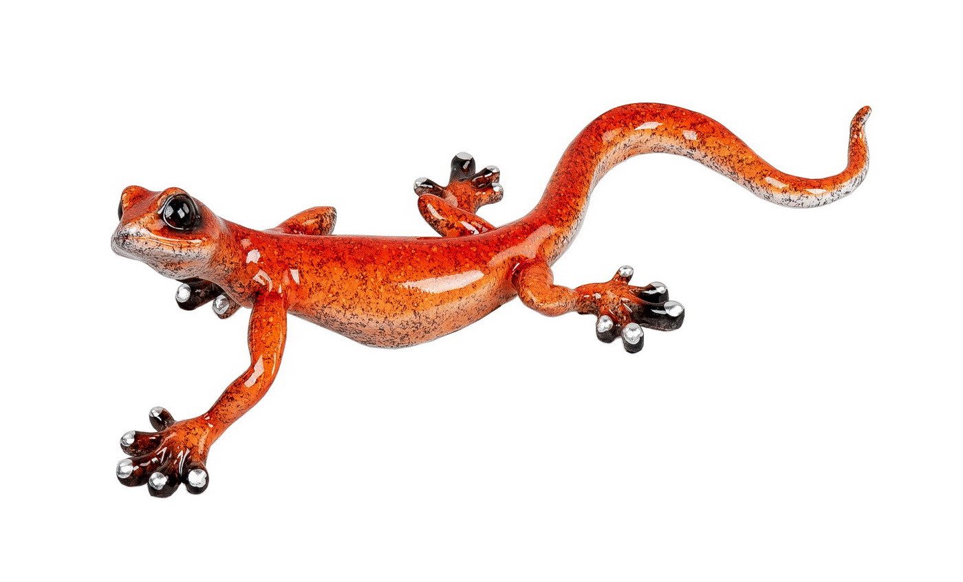 Kaufhaus le petit Tierfigur Wanddeko Gecko Deko Figur Lurch Eidechse Drachen Skulptur Objekt, Dekofigur Dekoskulptur Dekoobjekt aus Polyresin (Kunststein) von Kaufhaus le petit