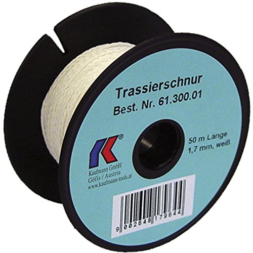 KAUFMANN 61.301.02 Trassierschnur weiss, leicht dehnbar, ø 3 mm Länge 100 m von KAUFMANN