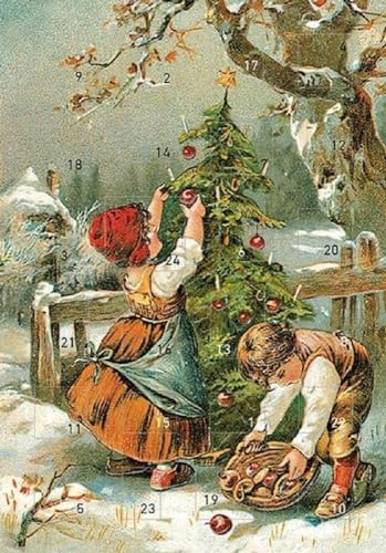 O du fröhliche: Eine Adventskalender-Postkarte mit 24 Türchen von Kaufmann Ernst Vlg GmbH