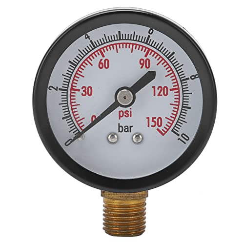 Kaufpart-Druckmessstufe vertikaler Druckmesser Flüssigüberwachungsmessung 0-10 bar 0-150 Psi G1/4in Anschluss für die Verwendung von Home Factory Labor von Kaufpart
