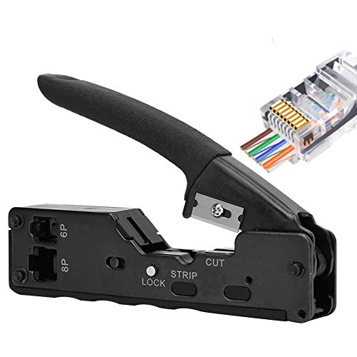 Kaufpart Multifunktionales Netzwerkkabel Crimper High Precision Tool Stahlkrimpzange 8p8c 6p6C Crimp -Kapazität Tragbares elektrisches Werkzeug von Kaufpart