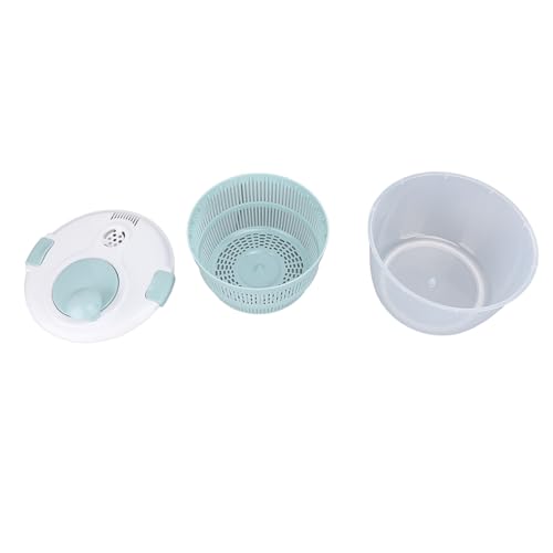 Salatspinner Multifunktionales Salat Gemüse Obsttrockner mit Abflussschüssel für die Heimküche blau von Kaufpart