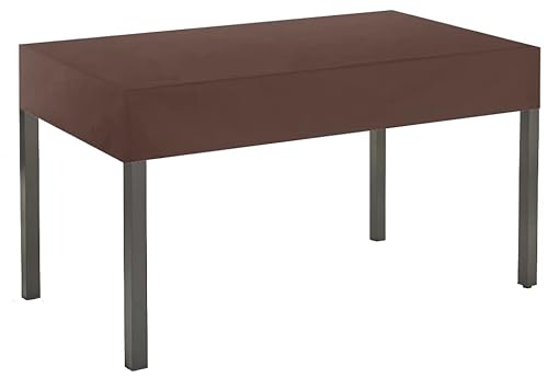 Kaufpirat Premium Abdeckplane 180x105x15 cm Gartenmöbel Gartentisch Hülle Abdeckung Haube Schutzhülle Abdeckhaube 6.000 mm Wasserbeständigkeit Braun von Kaufpirat