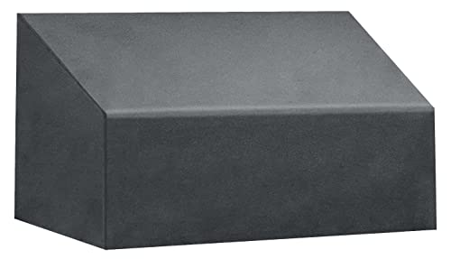 Kaufpirat Premium Abdeckplane Gartenbank B 120 x T 60 x HV 60 x HH 80 cm Gartenmöbel Gartentisch Hülle Abdeckung Haube Schutzhülle Abdeckhaube 900 D 6.000 mm Wasserbeständigkeit Anthrazit von Kaufpirat