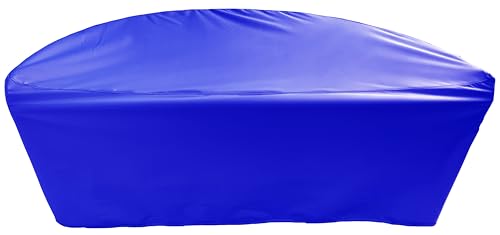 Kaufpirat Premium Abdeckplane Sonneninsel Halbrund Ø B 230 x T 112,5 x H 70 cm Gartenmöbel Gartentisch Hülle Abdeckung Haube Schutzhülle Abdeckhaube 900 D, 500 g/m², 6.000 mm Wasserbeständigkeit Blau von Kaufpirat