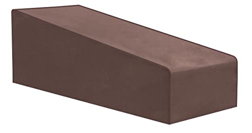 Premium Abdeckplane Liegestuhl B 200 x T 70 x HV 30 x HH 30 cm Holzbank Gartenmöbel Gartentisch Hülle Abdeckung Haube Schutzhülle Abdeckhaube 900 D, 500 g/m², 6.000 mm Wasserbeständigkeit Braun von Kaufpirat