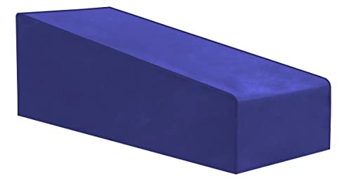 Premium Abdeckplane Liegestuhl B 200 x T 70 x HV 40 x HH 40 cm Holzbank Gartenmöbel Gartentisch Hülle Abdeckung Haube Schutzhülle Abdeckhaube 900 D, 500 g/m², 6.000 mm Wasserbeständigkeit Dunkelblau von Kaufpirat