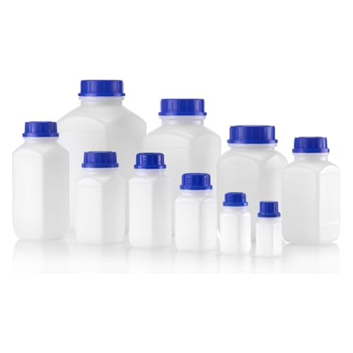 Kautex Serie 310 HDPE Quadratischer Weithalschemikalienflasche ohne Verschluss, Gewinde Durchmesser 28mm, 50mL Kapazität, Natur Kautex Serie 310 HDPE Quadratischer Weithalschemikalienflasche ohne Verschluss, Gewinde Durchmesser 28mm, 50mL Kapazität, Natur von Kautex