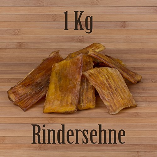 1 Kg Rindernackensehnen wie Rinderohren Scheineohren Ochsenziemer Kausnack Kauartikel von Kauzeit