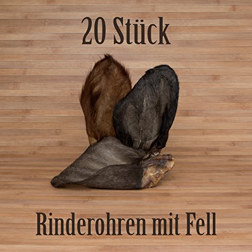 20 Jumbo Rinderohren mit Fell Kausnacks Kauartikel - wie Schweineohren Rinderkopfhaut 20 Jumbo Rinderohren mit Fell Kausnacks Kauartikel - wie Schweineohren Rinderkopfhaut von Kauzeit
