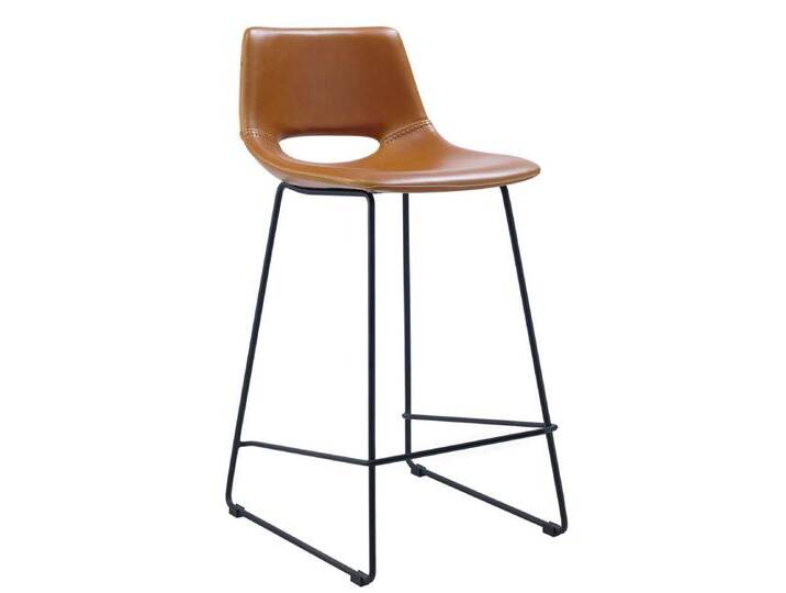 Barhocker ZIGGY 2er Set braun/ schwarz Barhocker ZIGGY 2er Set braun/ schwarz von Kave-Home