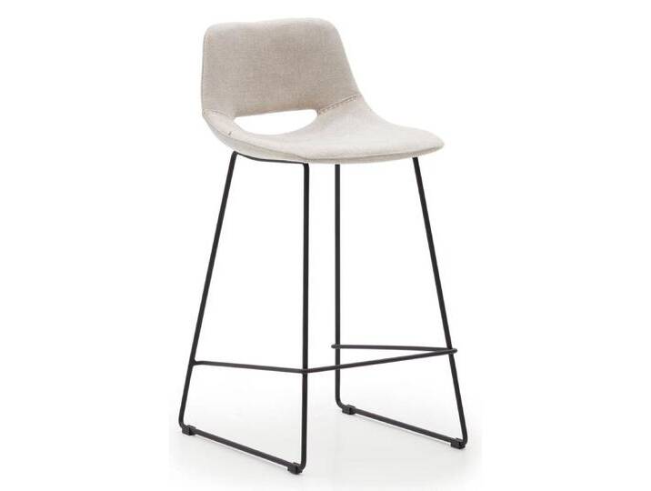 Barstuhl ZIGGY 2er Set beige/ schwarz Barstuhl ZIGGY 2er Set beige/ schwarz von Kave-Home