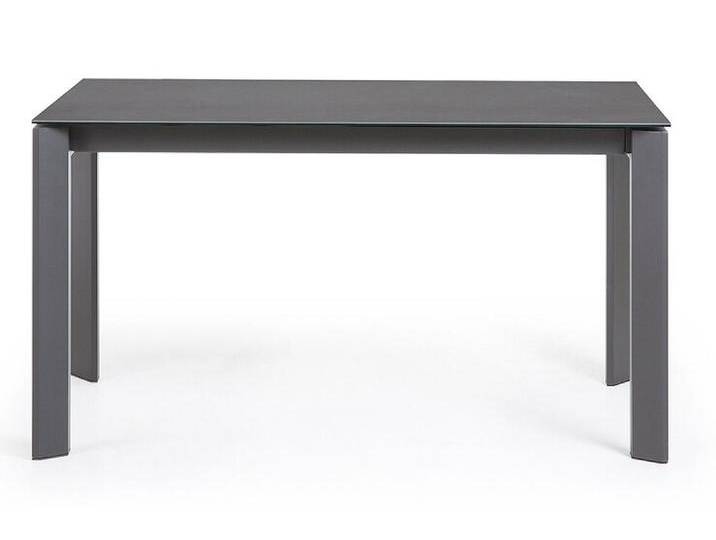 Esstisch AXIS 140-200 x 90 cm grau /Glas grau von Kave-Home