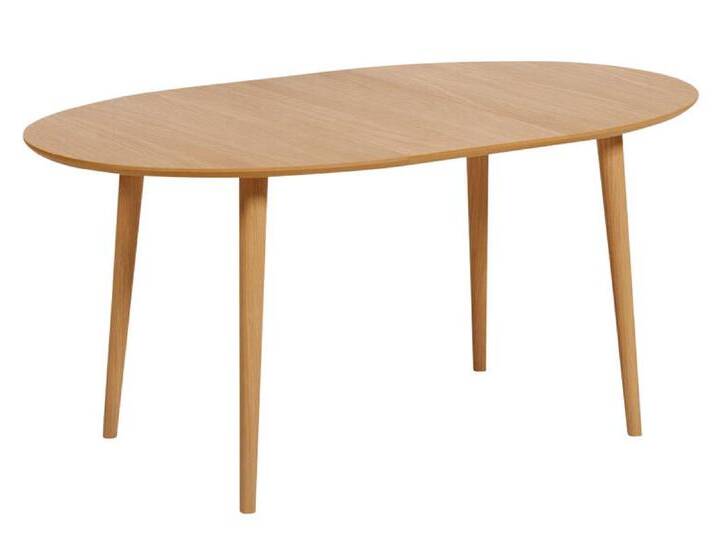 Esstisch OAKLAND 120 - 200 x 90 cm Eiche braun von Kave-Home