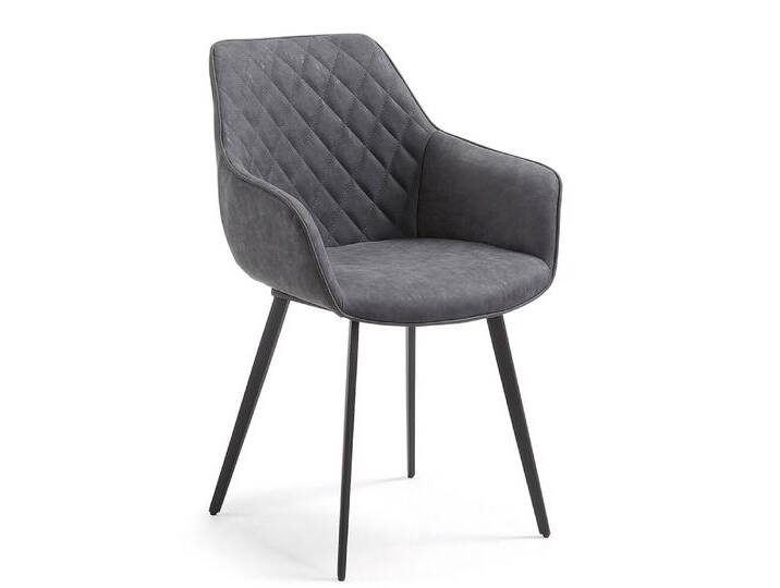 Esszimmerstuhl AMIRA 2er Set schwarz von Kave-Home