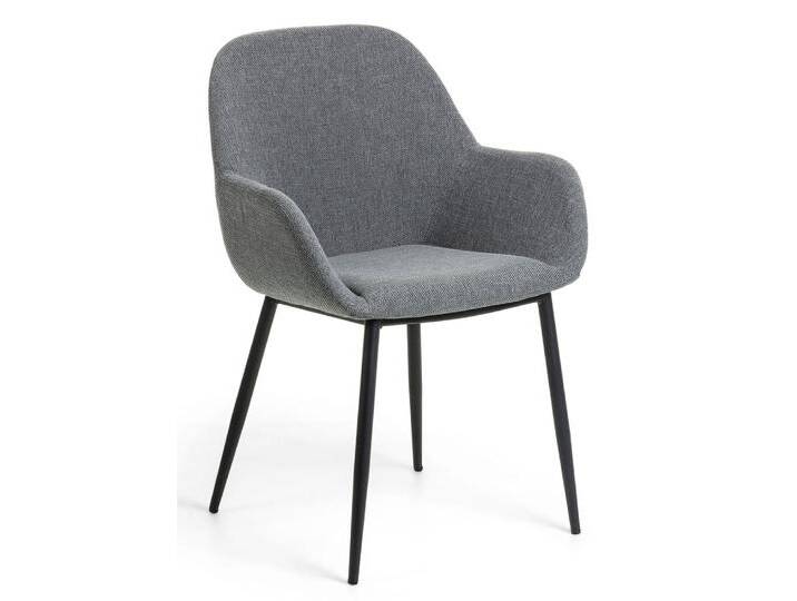 Esszimmerstuhl KONNA 2er Set dunkelgrau Esszimmerstuhl KONNA 2er Set dunkelgrau von Kave-Home