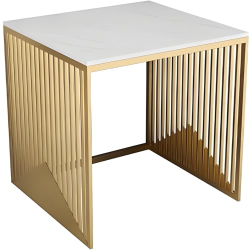 Kaverno Staubsauger Aufbewahrungsregal mit Schieferplatte, Wohnzimmer Aufbewahrung, Versteckter Roboterstaubsauger Schrank, Flur und Schlafzimmer, Küche Regal(Gold,50 * 40 * 53cm) von Kaverno