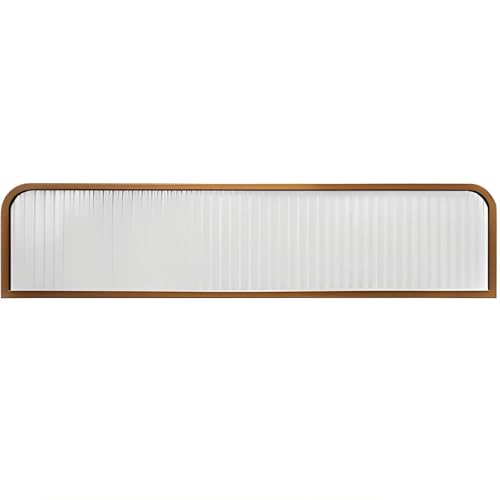 Trennwände Für Essbereiche, Esszimmerteiler Gestreiftes Glas, Dekorative Trennwände Aus Gestreiftem, Trennwand Bildschirm Panel for Büro Restaurant(Rose Gold,120 * 60cm) von Kaverno