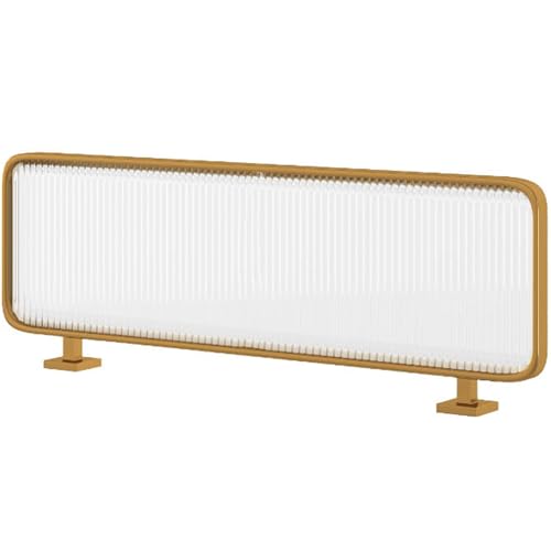 Trennwände Für Essbereiche, Esszimmerteiler Gestreiftes Glas, Schreibtisch Glas Bildschirm Transparent Partition, Dekorative Trennwände Aus Gestreiftem für Büro, Hotel, Bar, Schlafzimmer(Gold,70*60cm) Trennwände Für Essbereiche, Esszimmerteiler Gestreiftes Glas, Schreibtisch Glas Bildschirm Transparent Partition, Dekorative Trennwände Aus Gestreiftem für Büro, Hotel, Bar, Schlafzimmer(Gold,70*60cm) von Kaverno