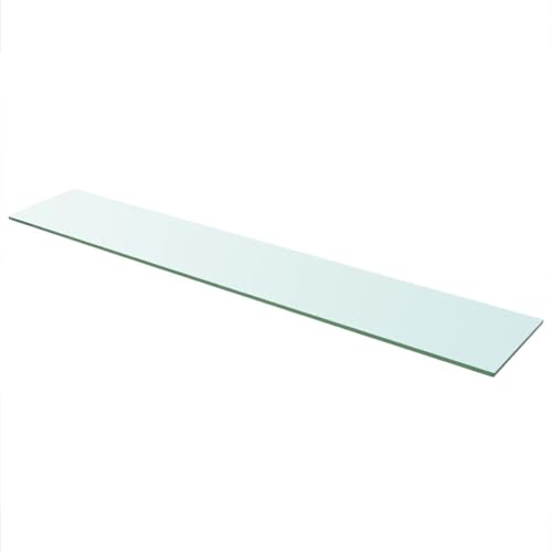 Kavolet 110x20 cm Glasboden Glasscheibe Glasplatte Glasregal Transparent Regalboden Glas Einlegeboden Glasablage für Badezimmer Wandregal Badablage 8 mm stärke von Kavolet