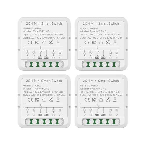 Kavolet 2 Wege Smart WiFi Schalter Relaismodul 16A Intelligenter Leistungsschalter Kabelloses EIN-/Aus-Gerät Doppelsteuerung Lichtschalter Fernbedienung Tuya-App Sprachsteuerung Countdown/Timing Kavolet 2 Wege Smart WiFi Schalter Relaismodul 16A Intelligenter Leistungsschalter Kabelloses EIN-/Aus-Gerät Doppelsteuerung Lichtschalter Fernbedienung Tuya-App Sprachsteuerung Countdown/Timing von Kavolet