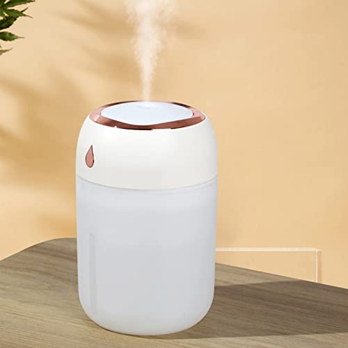 Kavolet 330ml Farbiger Nebel-Luftbefeuchter, Tragbarer USB-Luftbefeuchter, 7 Farben Nachtlicht Diffusor Leise mit 2 Nebelmodi für Auto Desktop Home Office von Kavolet