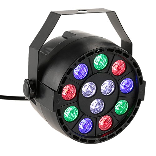 Kavolet DMX-512 RGBW LED-Projektor, professionelle Stroboskopbeleuchtung, 8 Kanäle für Party, Disco, für DJ, Bar, Hochzeit, Weihnachten, Halloween, 15 W AC 90 – 240 V von Kavolet
